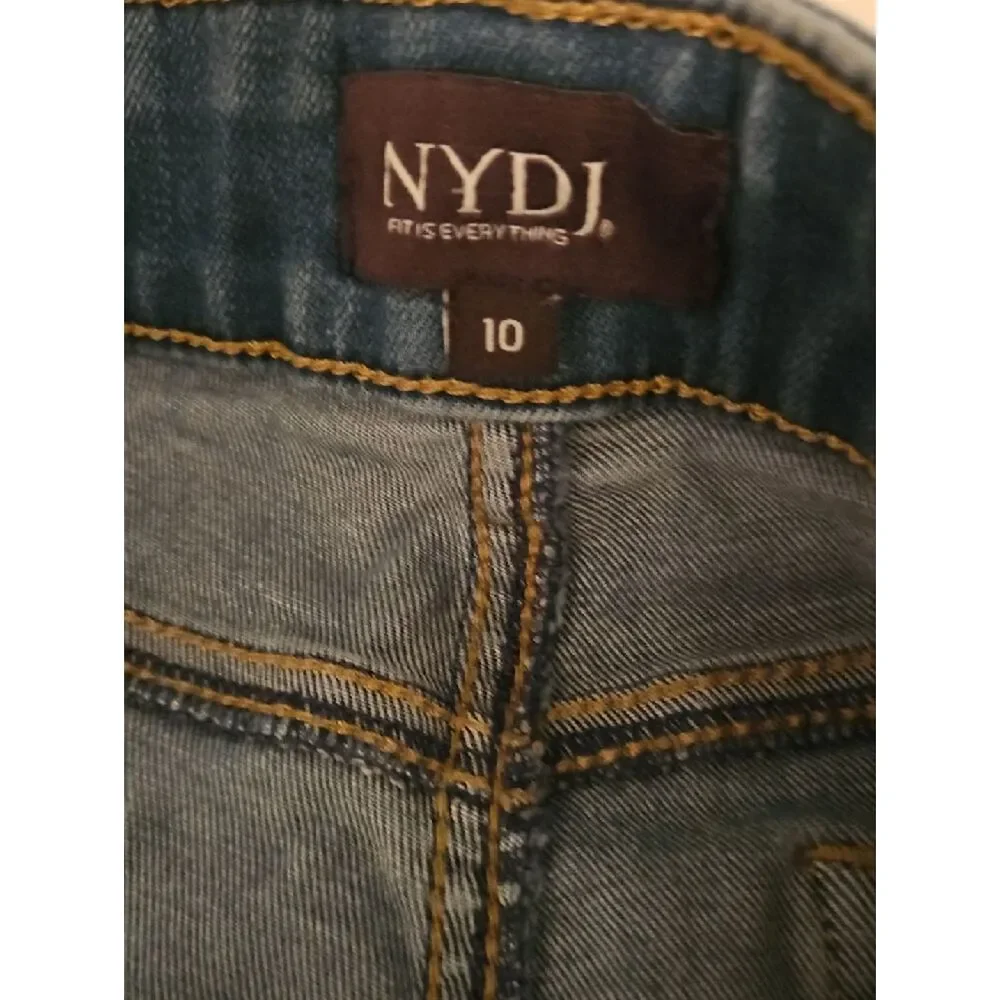 NYDJ  Briella Denim Bermuda Shorts 10 - Picture 2 of 7